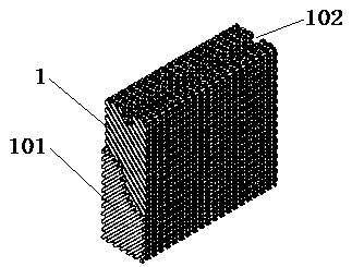 Wet-heat exchanging device of solution humidity-control air-conditioning unit for capsule production