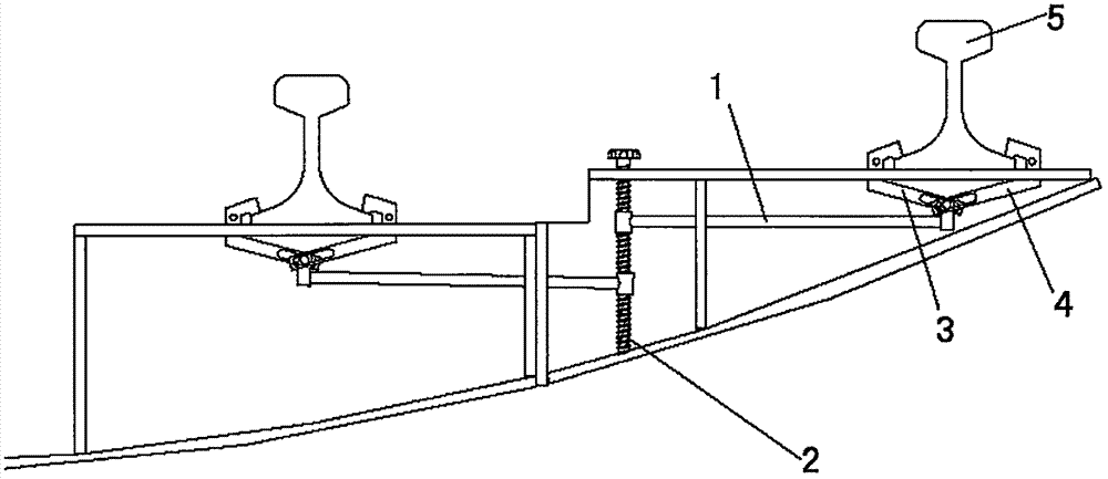 Novel arc-shaped railway sleeper structure of shield tunneling machine