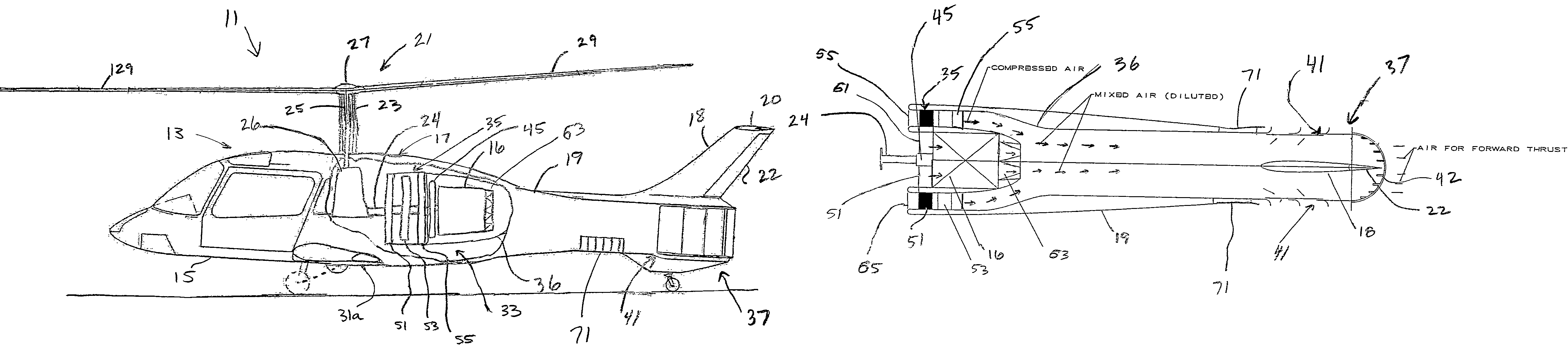 Propulsive anti-torque system for rotorcraft