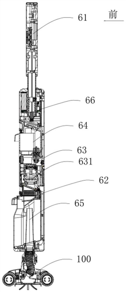 Floor brush assembly, steam engine with floor brush assembly and floor washing machine with floor brush assembly