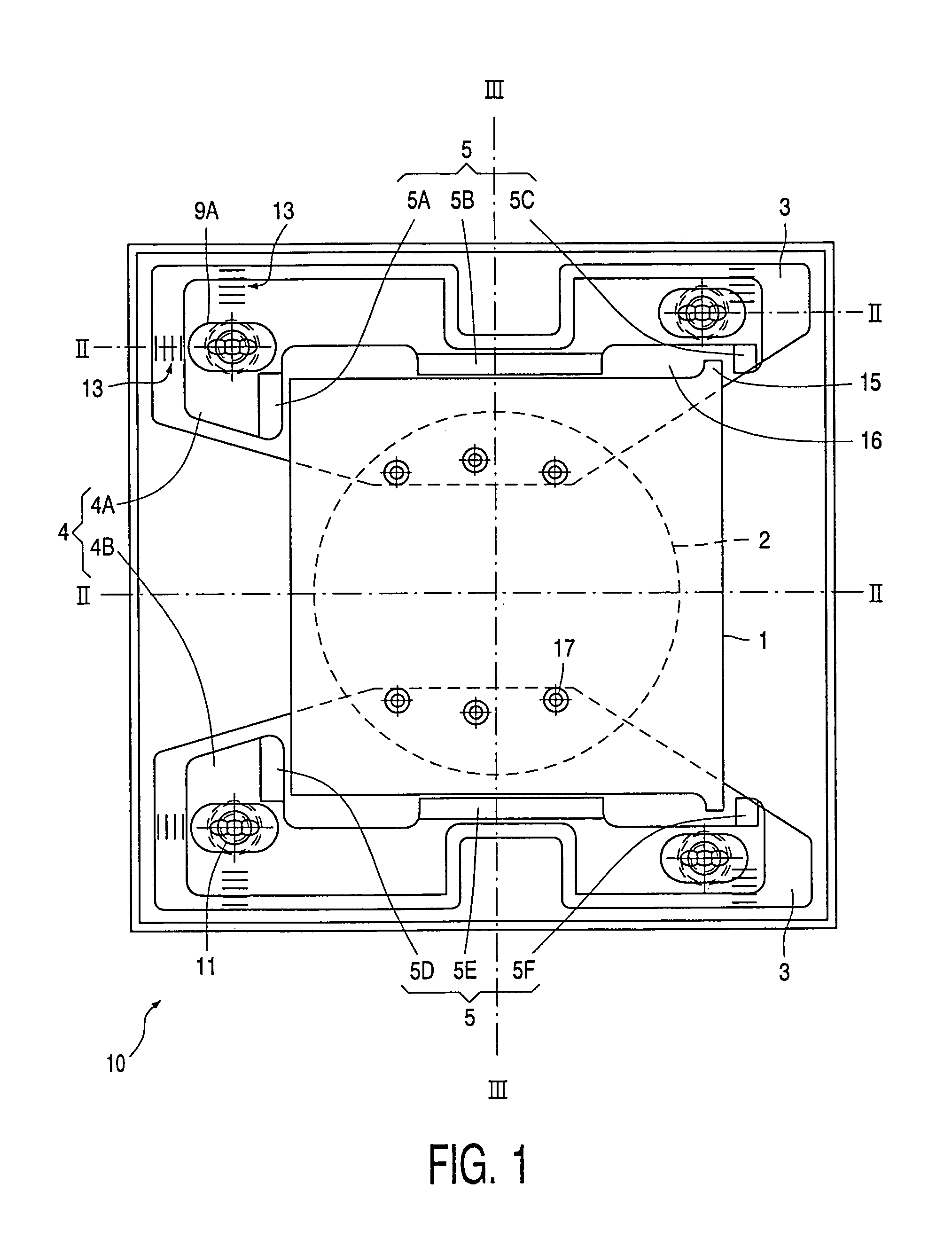 Holder for a substrate cassette and device provided with such a holder