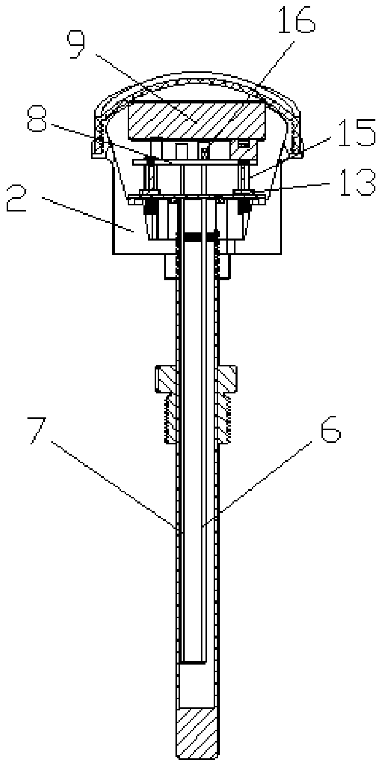 Wireless thermocouple and temperature measuring device using the same