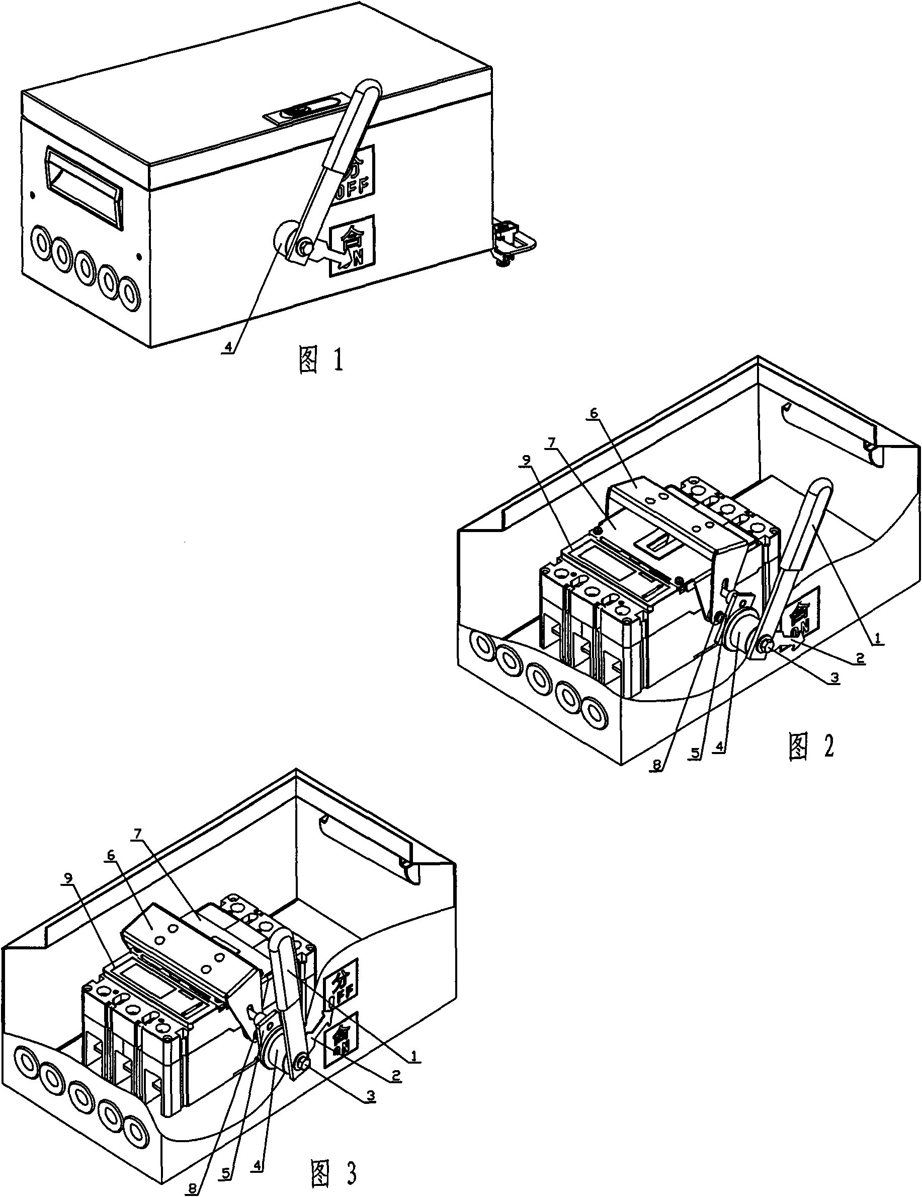 Manual operating mechanism of jack box