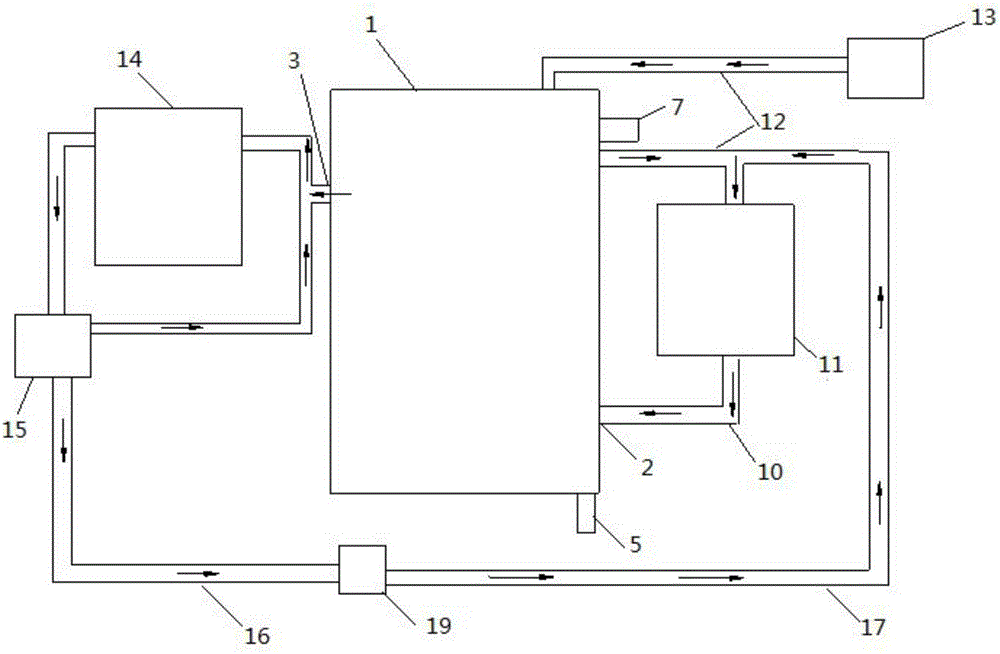 Steam cabinet water tank