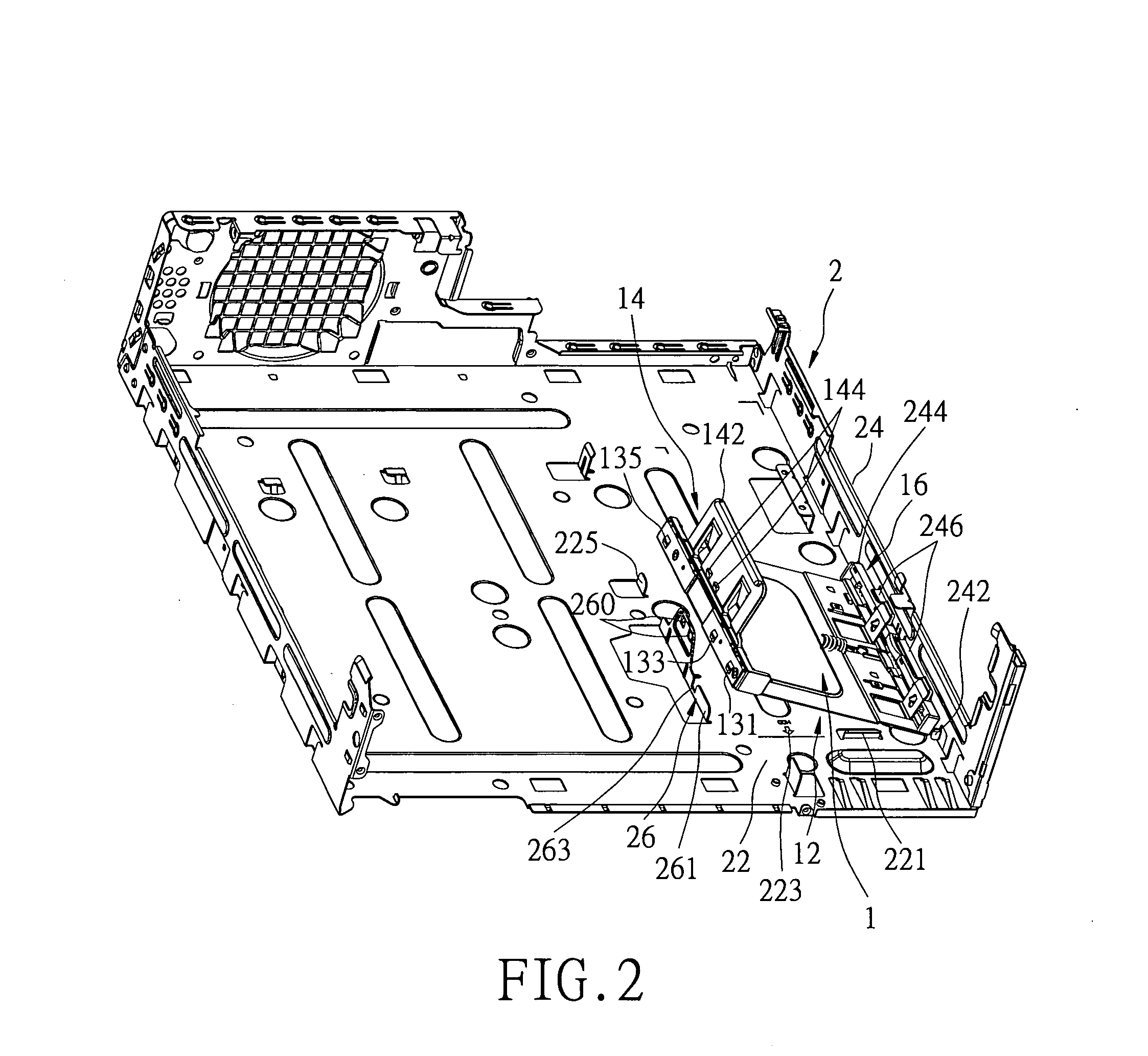 Retaining modular mechanism for a hard disk and a modular frame thereof