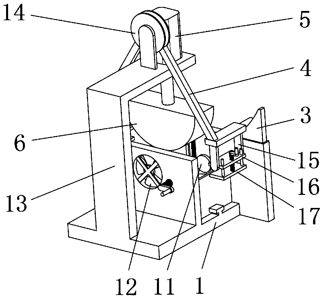 Profile stretch bending device for aircraft manufacturing