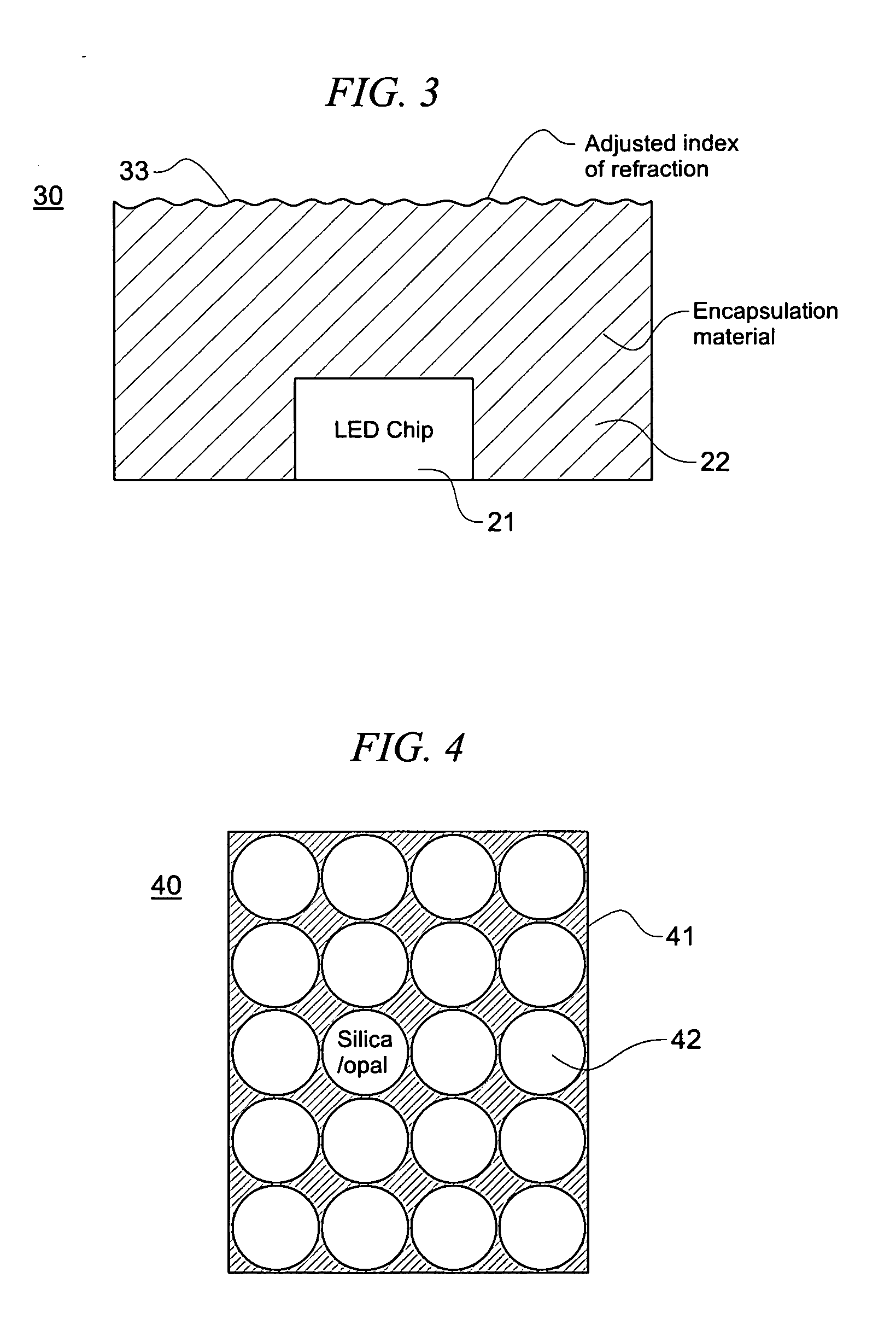 System and method for enhancing light emissions from light packages by adjusting the index of refraction at the surface of the encapsulation material