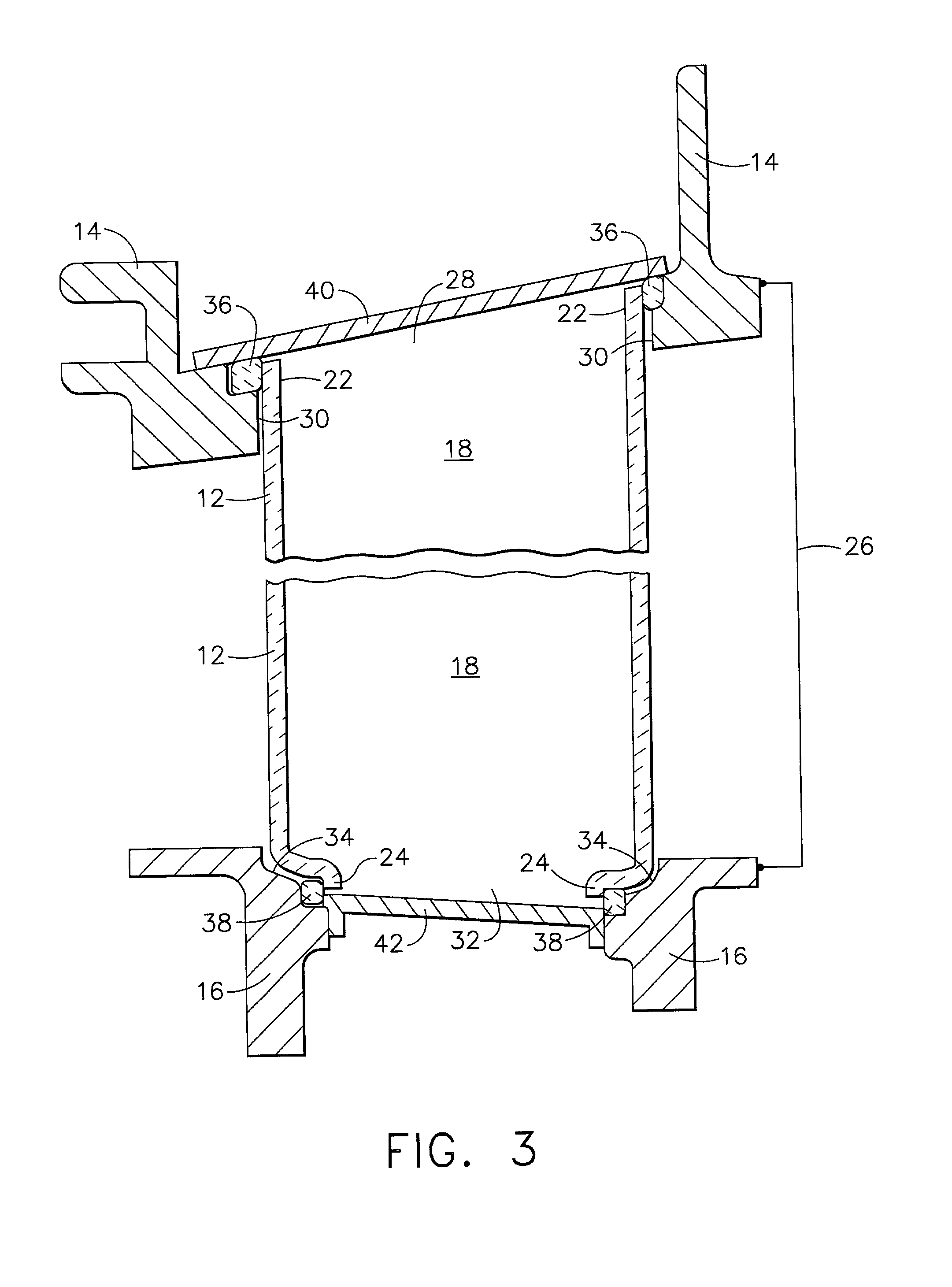Turbine vane assembly including a low ductility vane