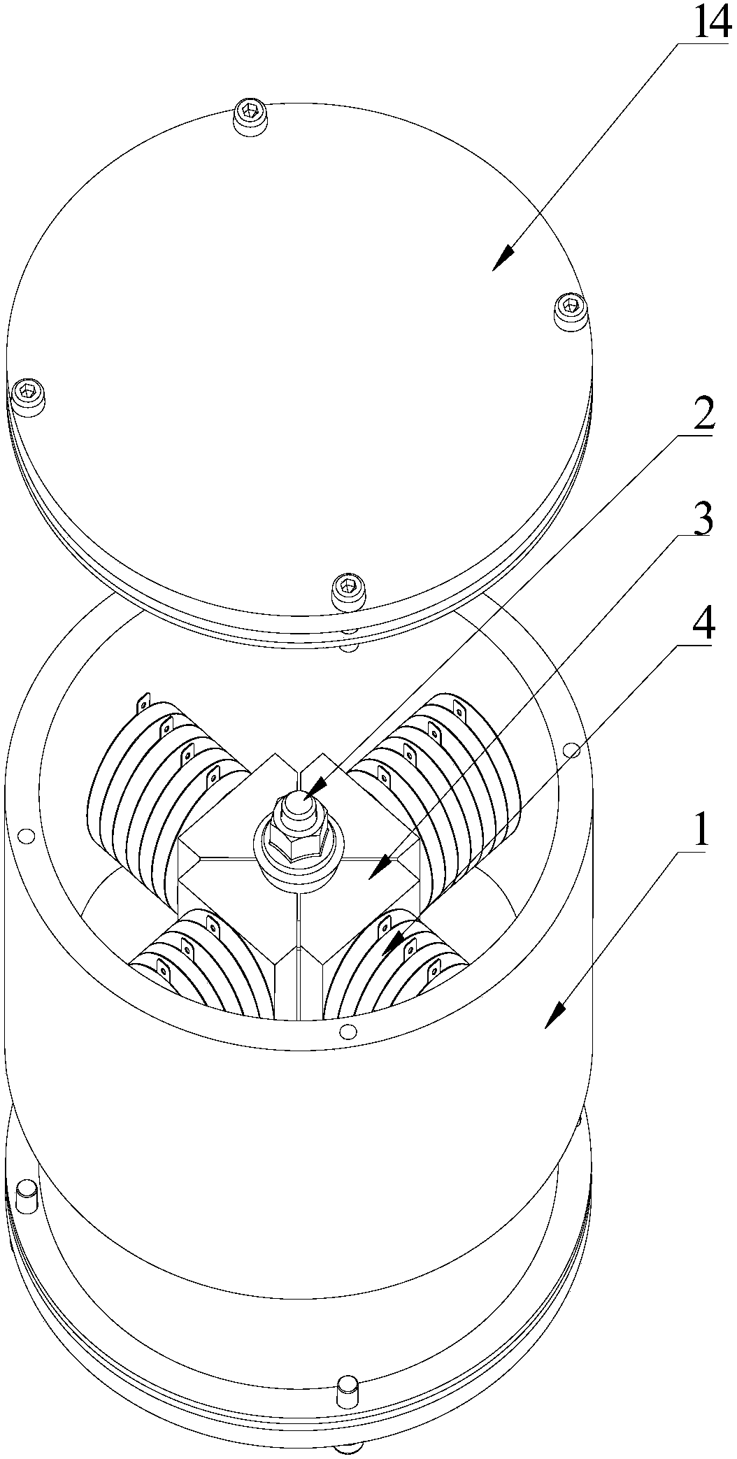 Cross Orthogonal Composite Driving Piezoelectric Tube Transducer