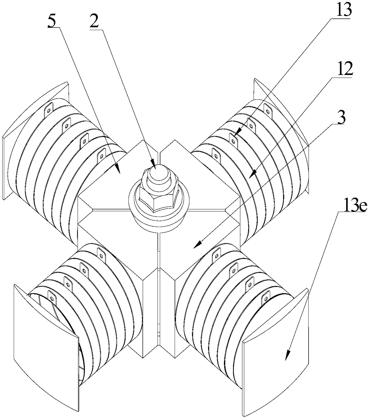 Cross Orthogonal Composite Driving Piezoelectric Tube Transducer