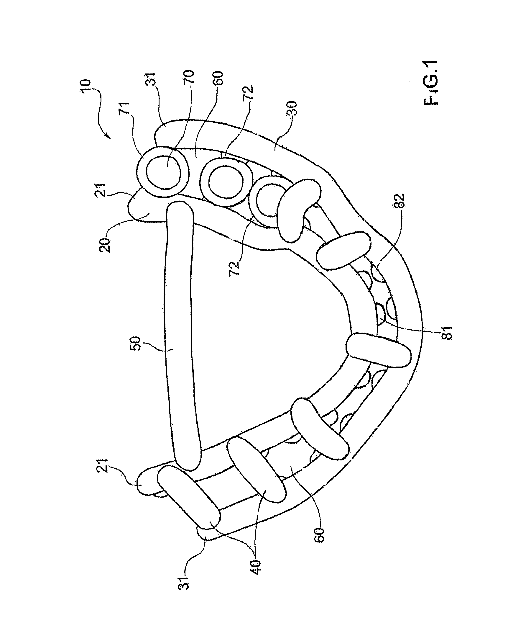 Surgical template for performing dental implantology