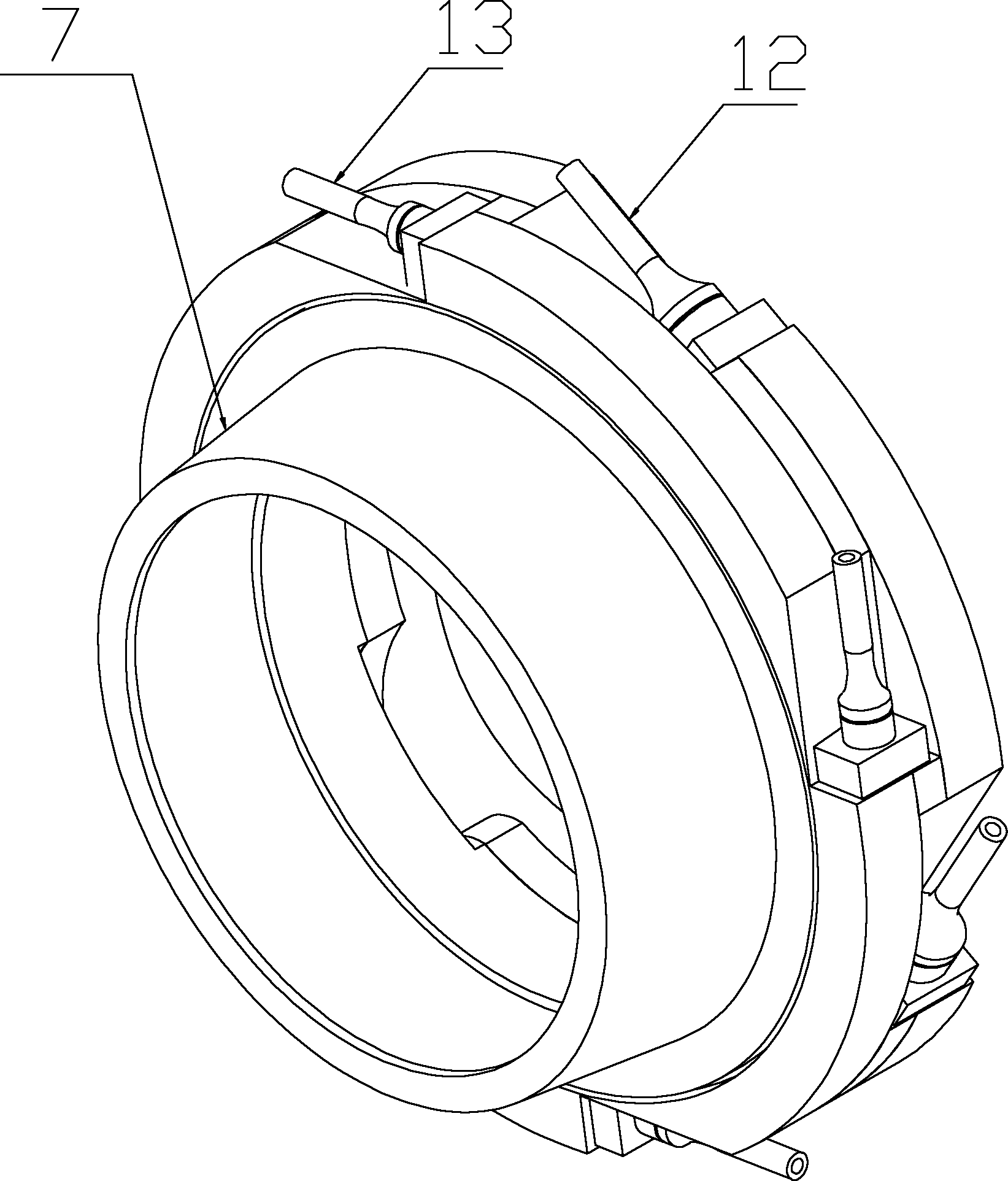 Gas-liquid rotary turbine separation device