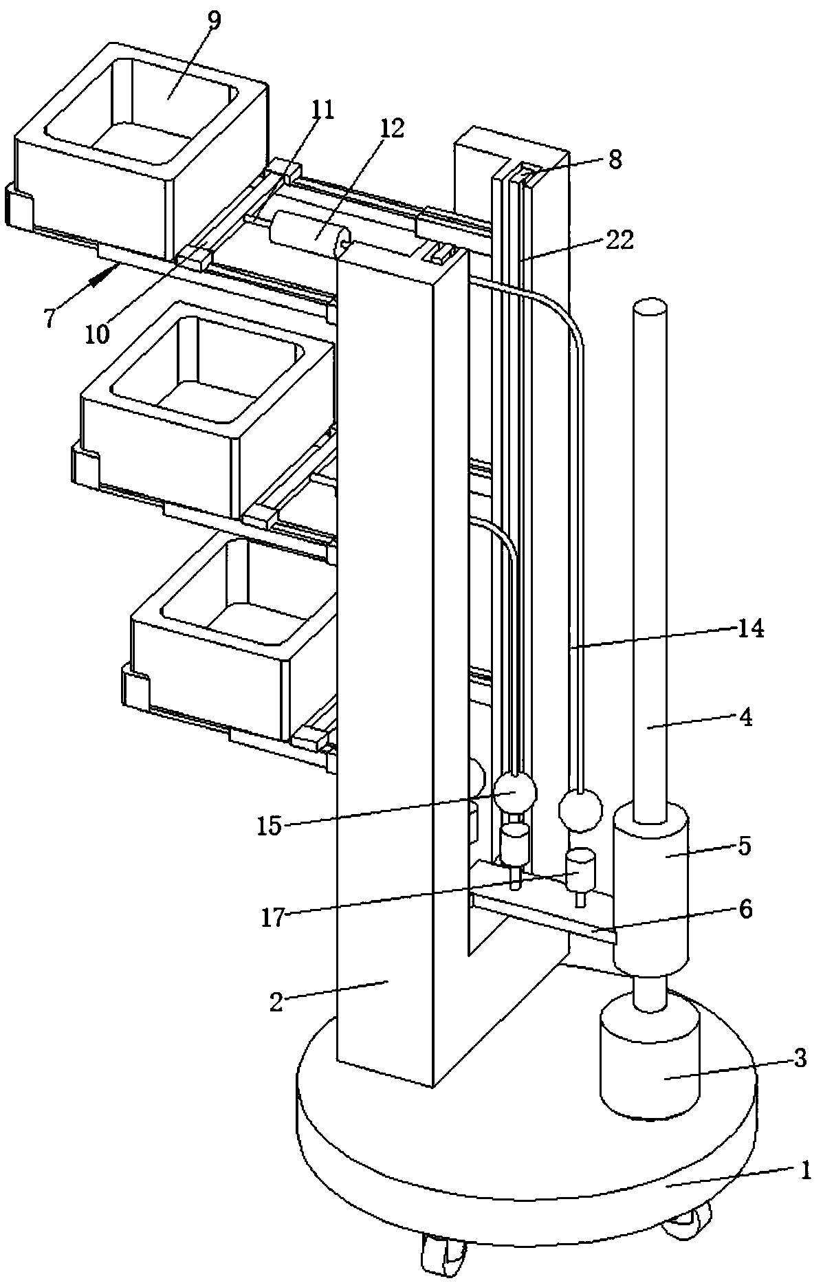 Transfer device for packaging of automobile components