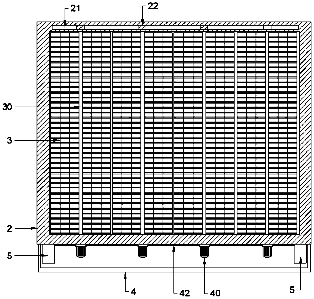 Multi-module angle-adjustable matrix built-in vehicle-mounted glass power generation device