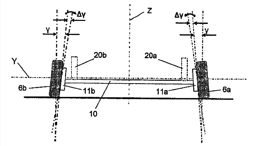 A rear wheel suspension, and a motor vehicle