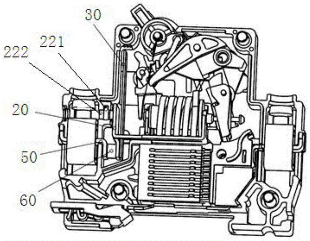 A thermal trip adjustment component