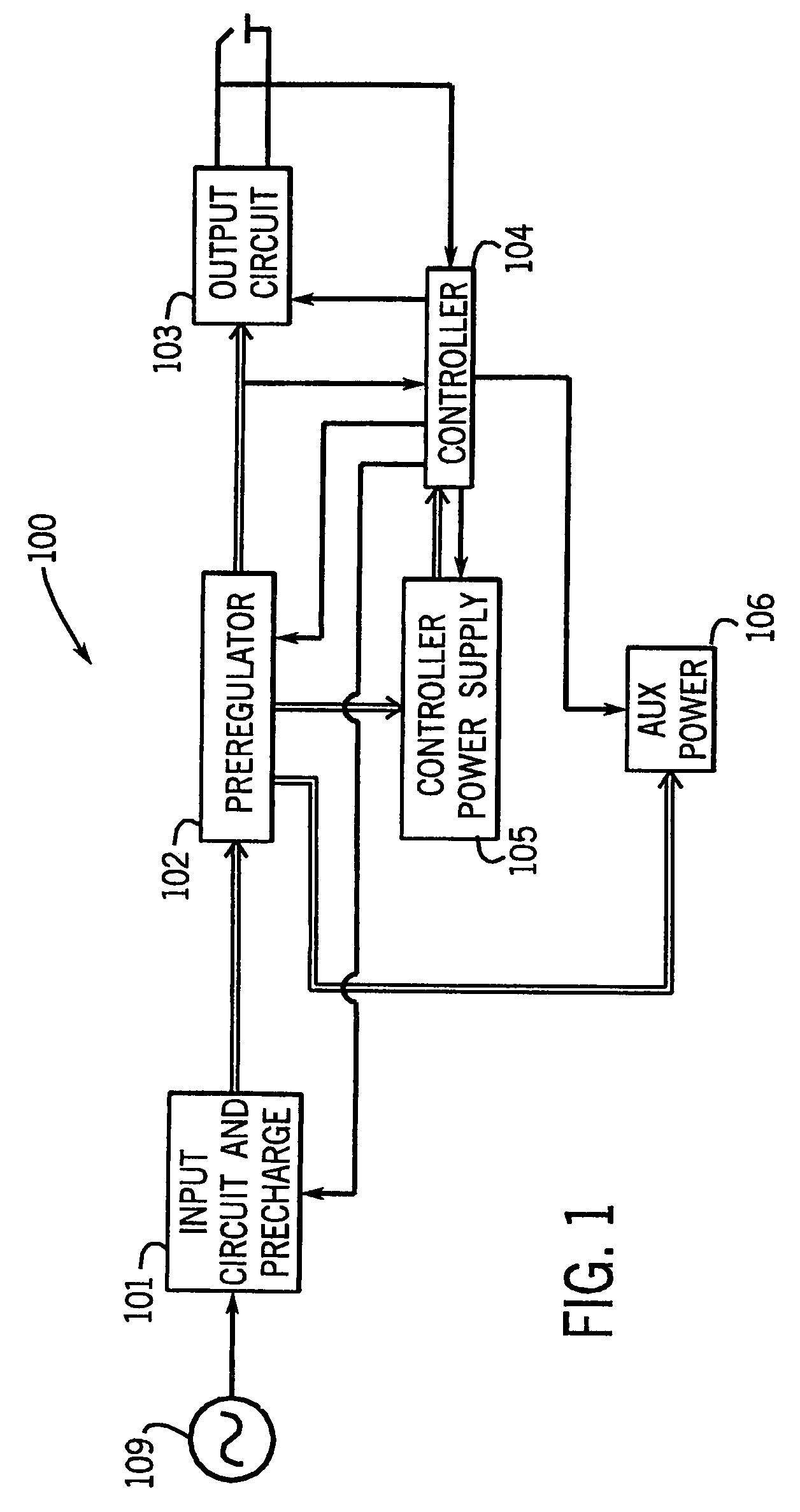Method and apparatus for receiving a universal input voltage in a welding, plasma or heating power source