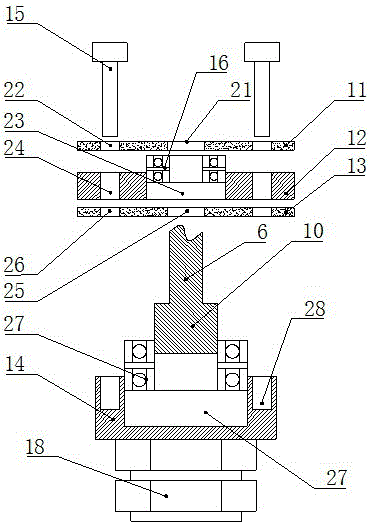 Rotational structure of mechanical arm for automatic lathe