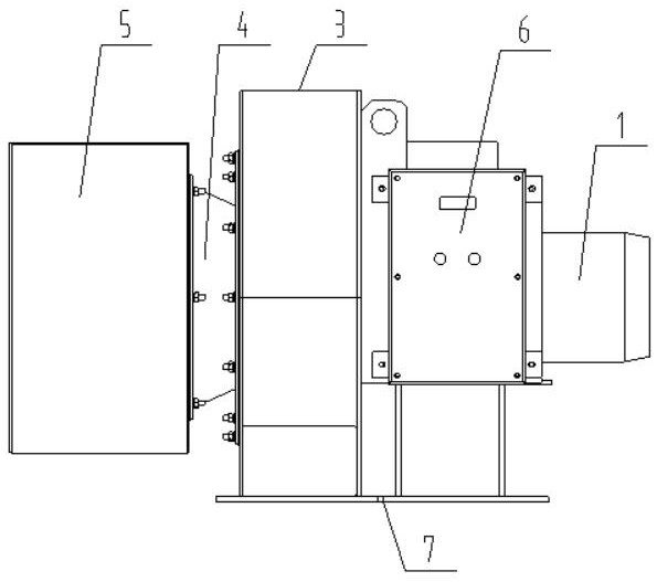 Energy-saving and noise-reducing type explosion-proof fan