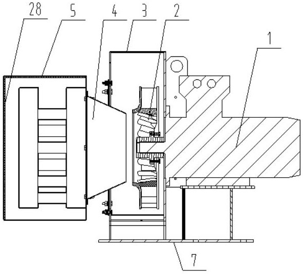 Energy-saving and noise-reducing type explosion-proof fan