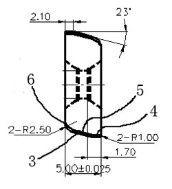 Gear milling blade for forming pivoting support gear profile and method for manufacturing pivoting support gear profile