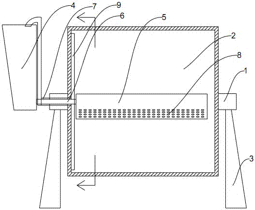 Assistant melting mechanism of cylinder dyeing machine