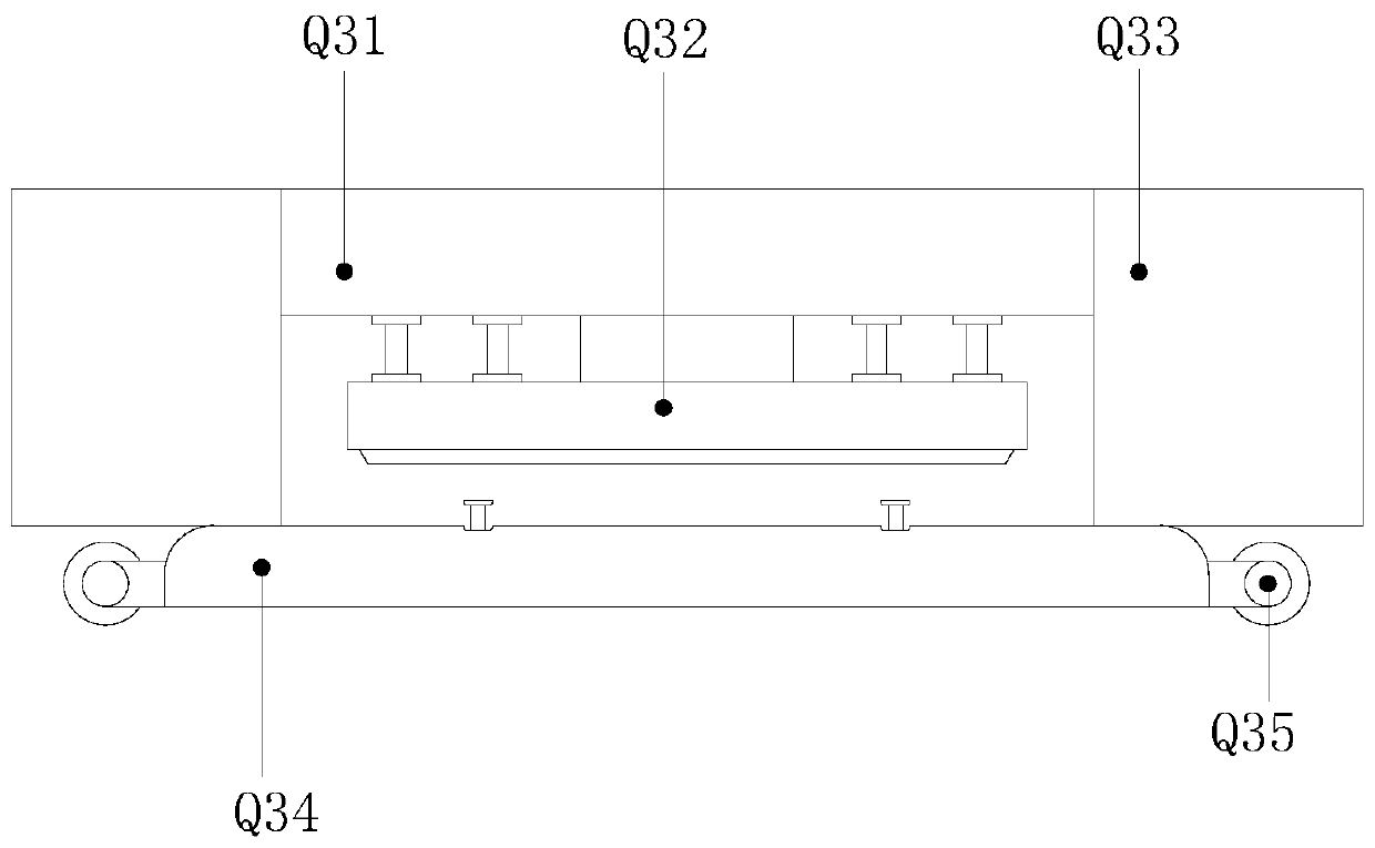 Textile fiber press molding machine adopting principle of staggered flat combing