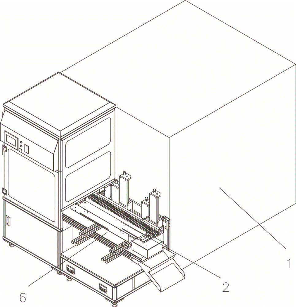 A gear hobbing machine feeding device