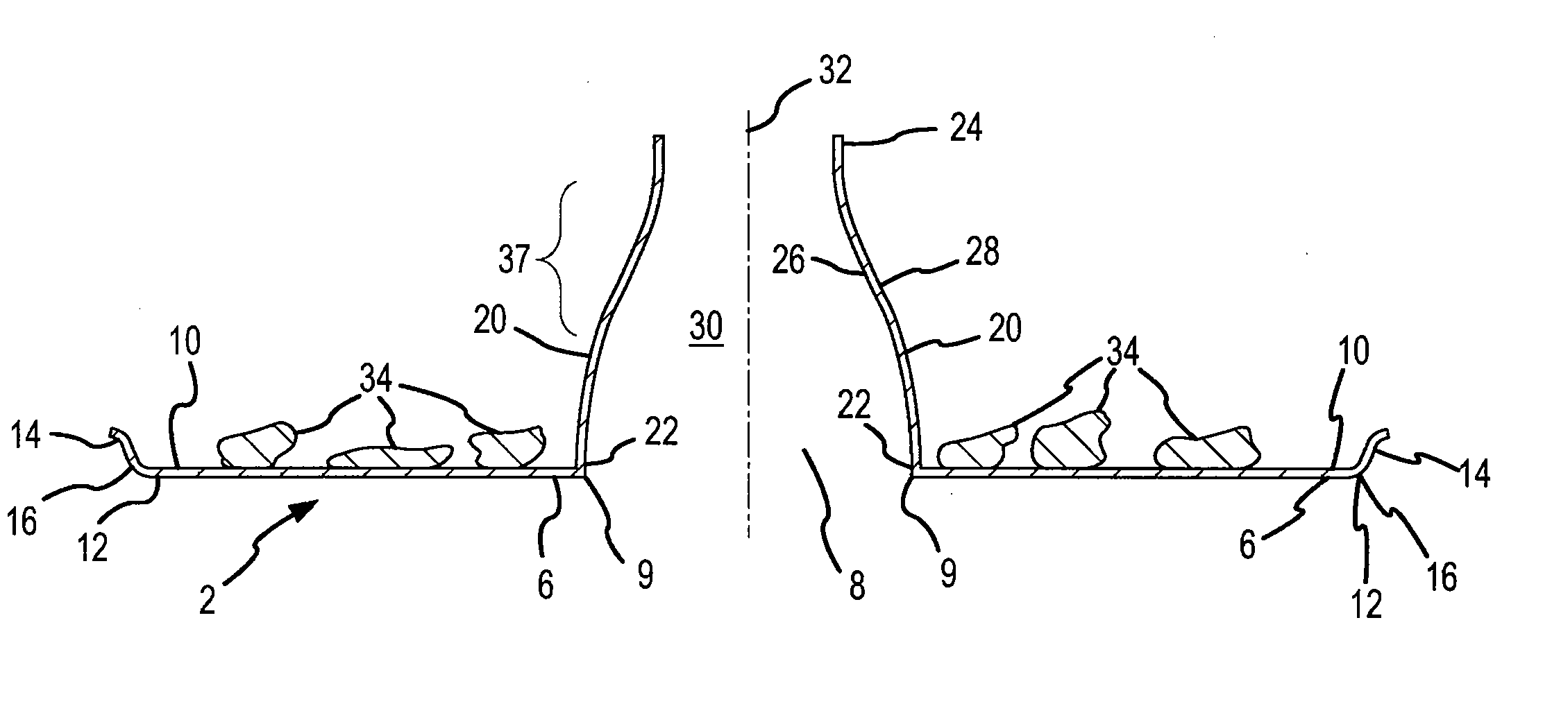Universal food-holding receptacle for use with beverage containers of diverse shapes and sizes