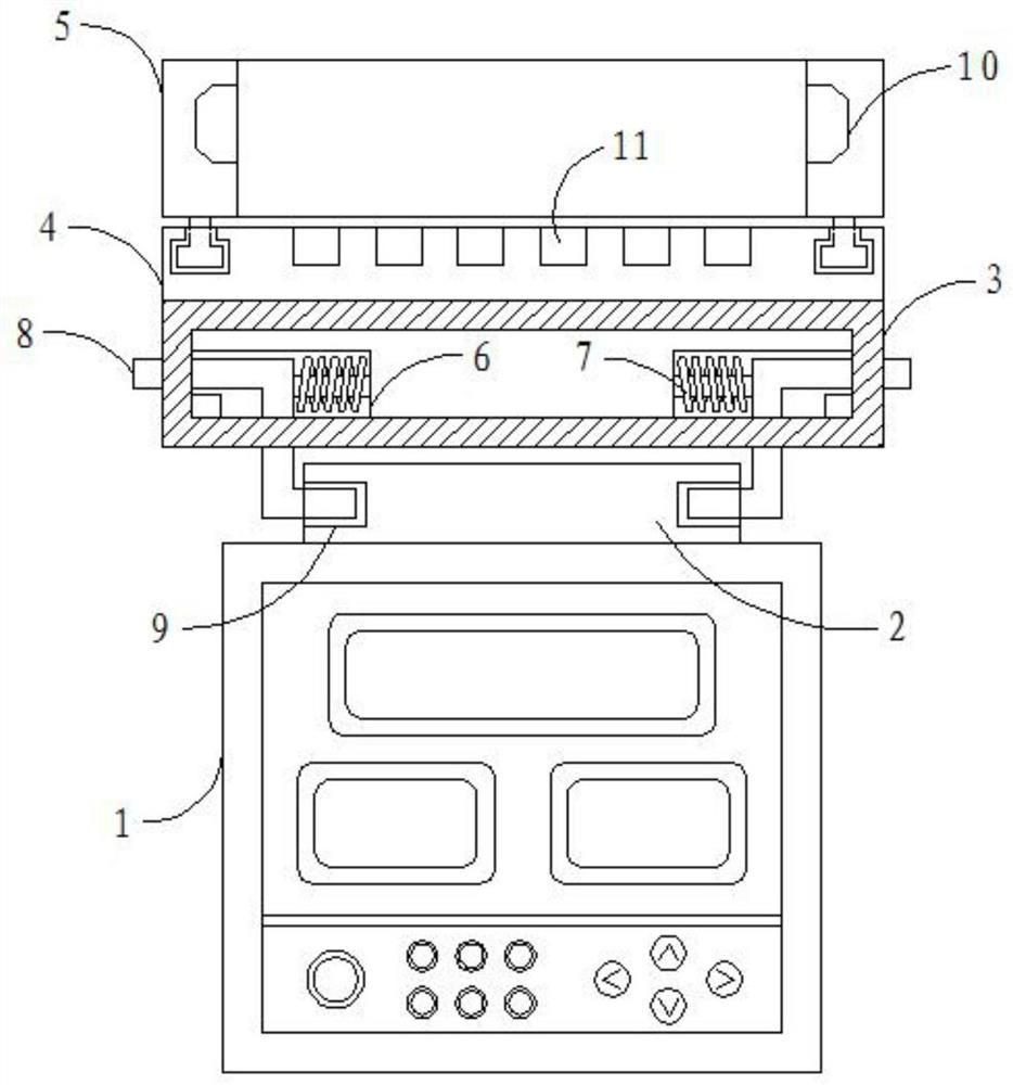 Industrial control instrument convenient for wire arrangement