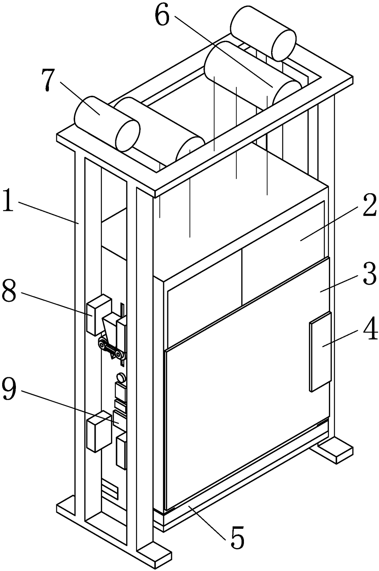 Safety lifting machine for building construction