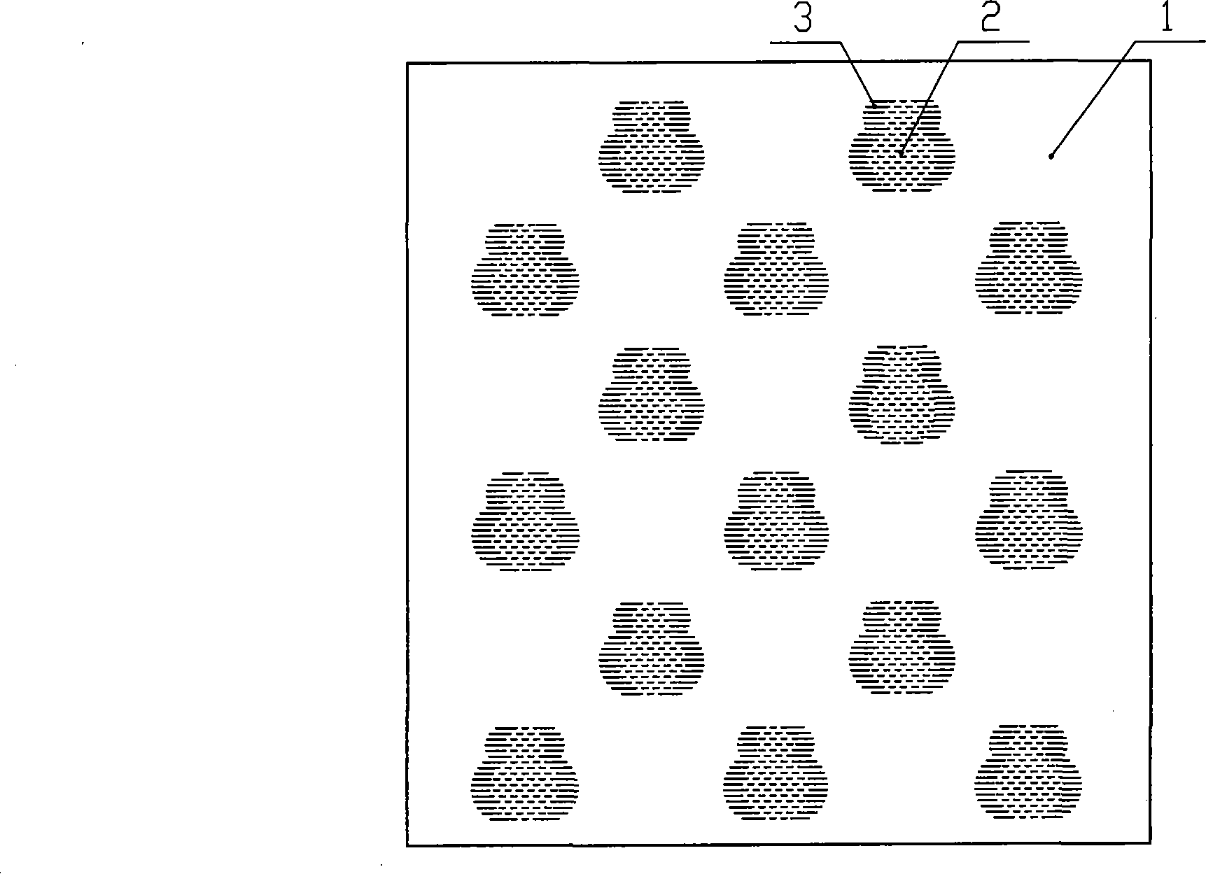 Method of manufacture of cutting motif fabric