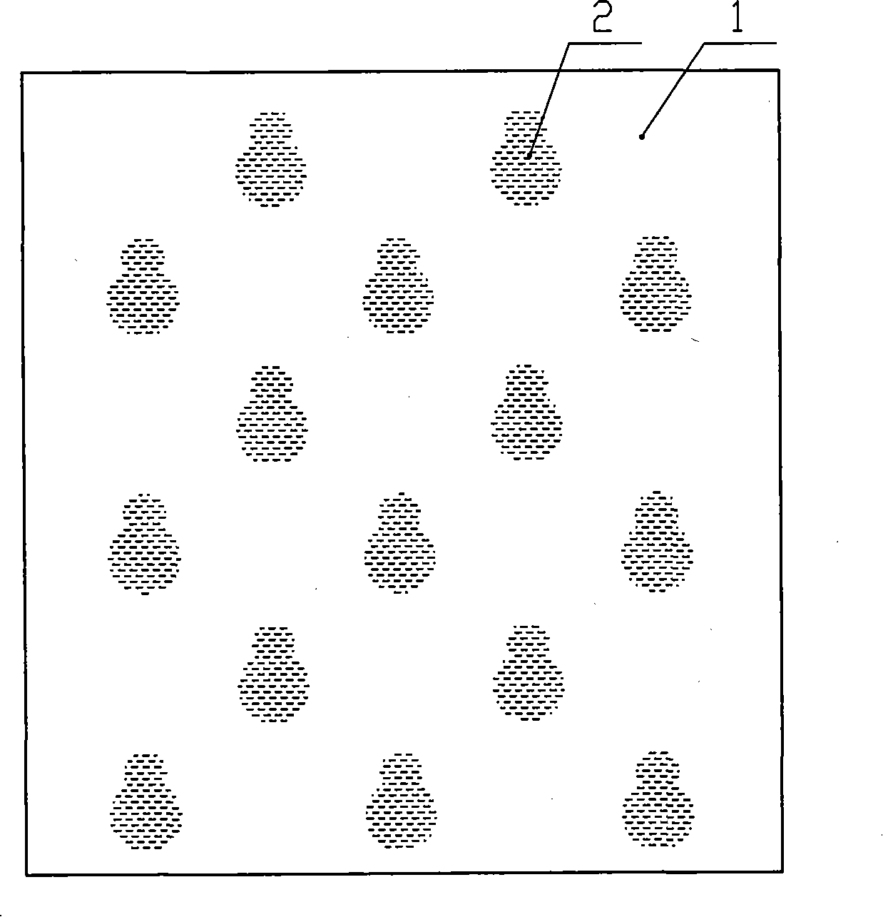 Method of manufacture of cutting motif fabric