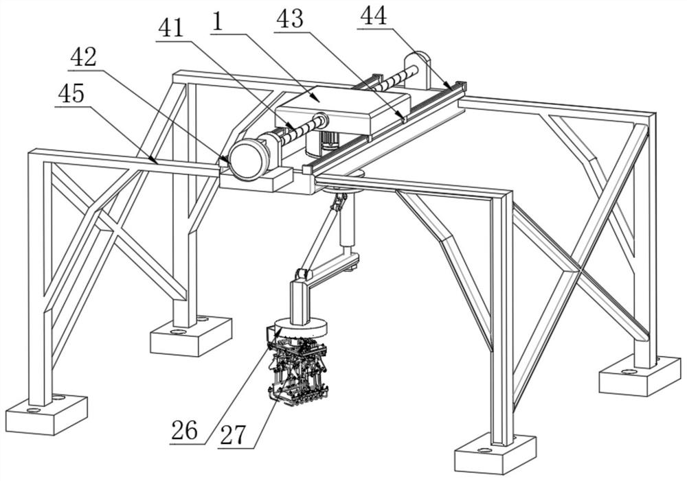 Anti-collapse stacking device for logistics transportation