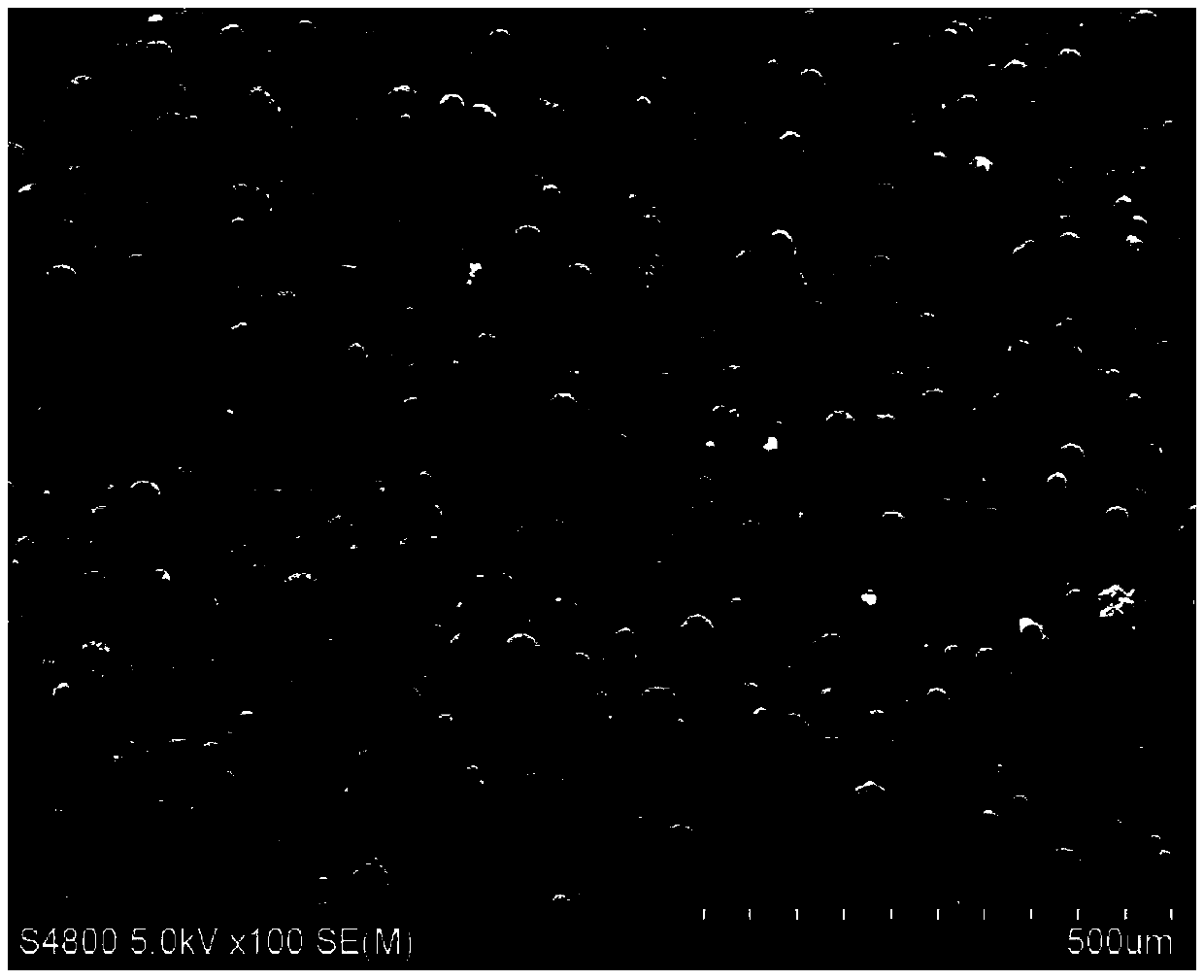 A method for preparing porous graphene microbeads using high-speed stirring technology