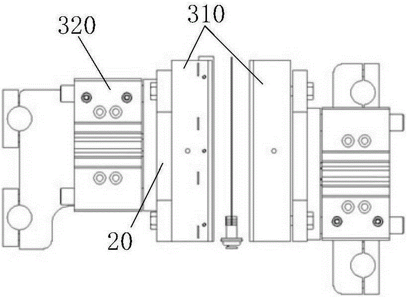 Soft bag separating type welding system, production line and method