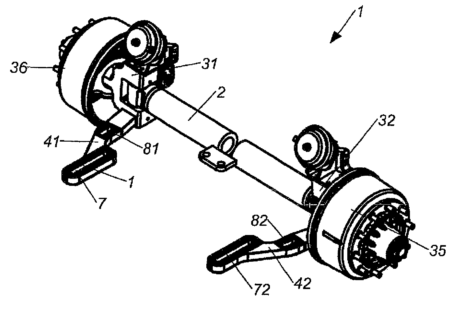 Steering axle