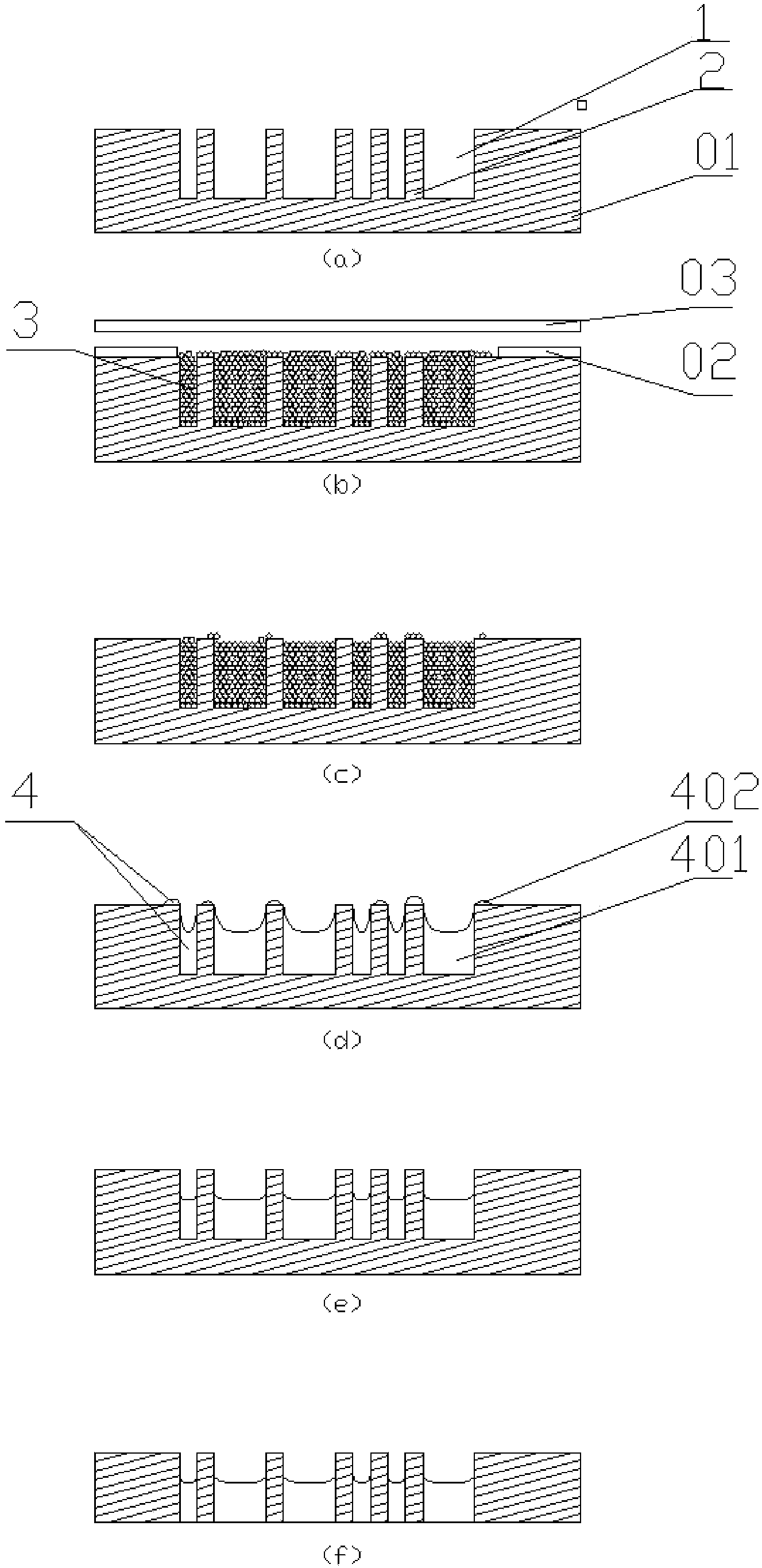 Method for manufacturing three-dimensional through hole interconnection structure based on molten glass skeleton