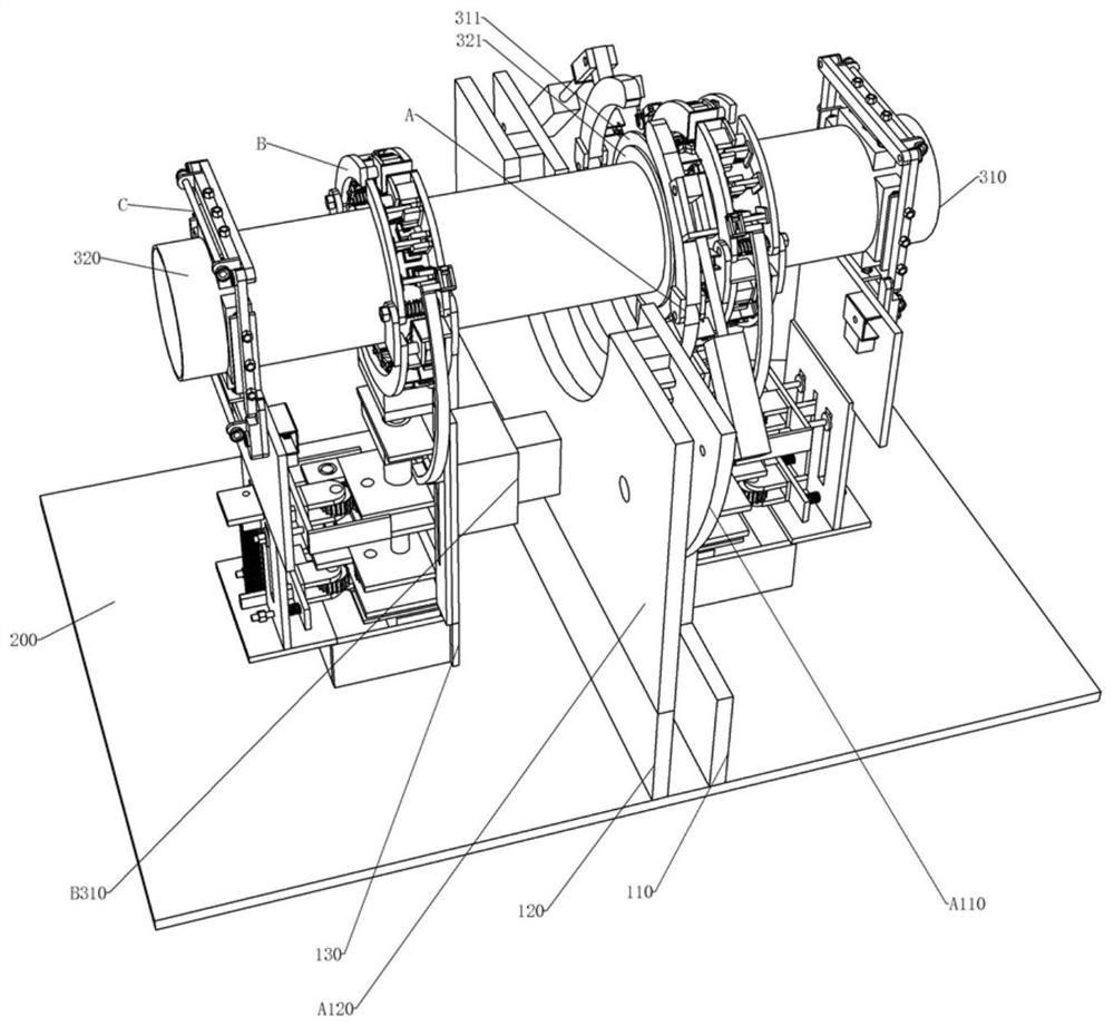 Fire-fighting air pipe nip machine