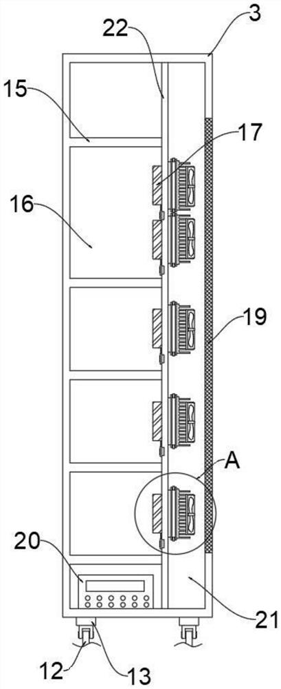 High-efficiency heat dissipation protection type high-voltage switch cabinet and use method thereof