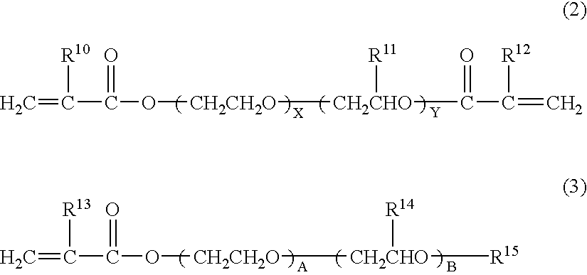 Pregel compositions for polymer gel electrolytes, method of dehydrating pregel compositions, secondary cell, and electrical double-layer capacitor