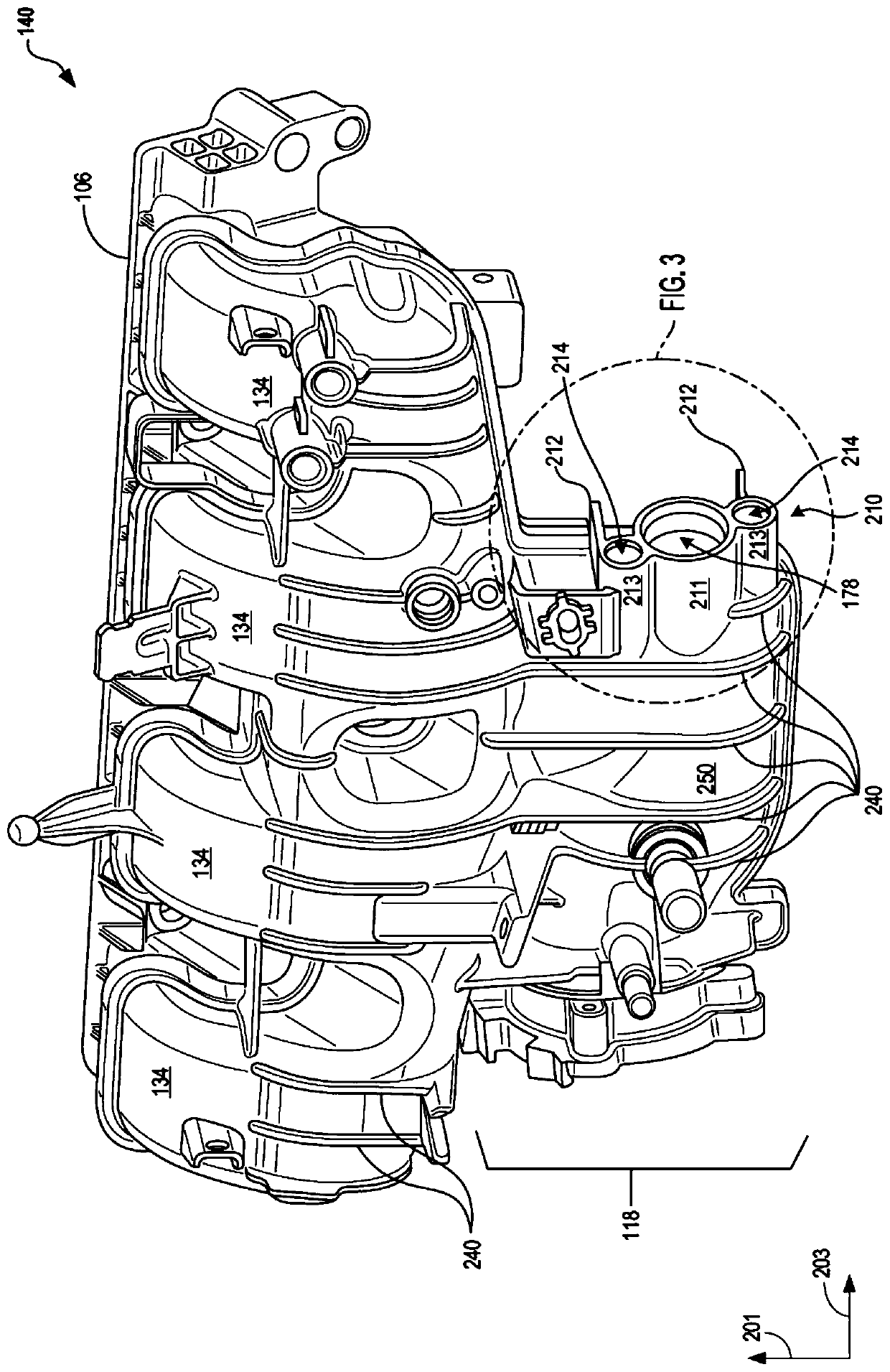System for exhaust gas recirculation tube alignment