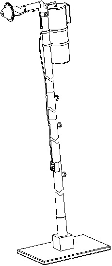 Retractable type high-altitude oil filling device
