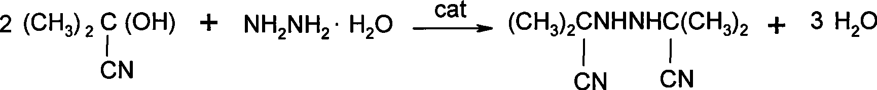 Method for synthesizing bis-isobutyronitrile hydrazine