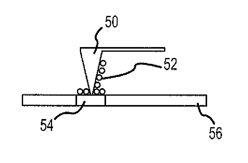 Method and system for near-field spectroscopy using targeted deposition of nanoparticles