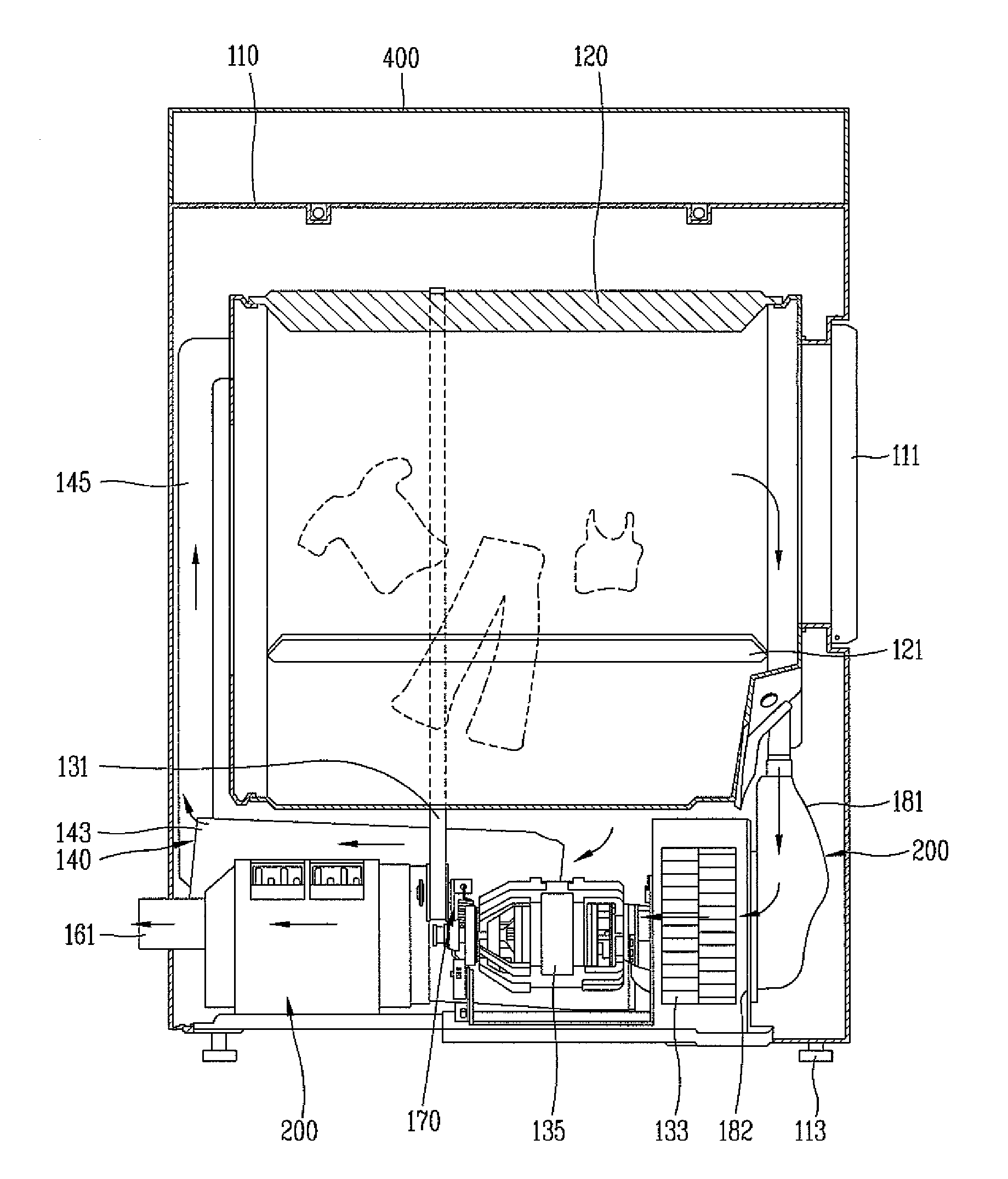 Dehumidifying apparatus for dryer