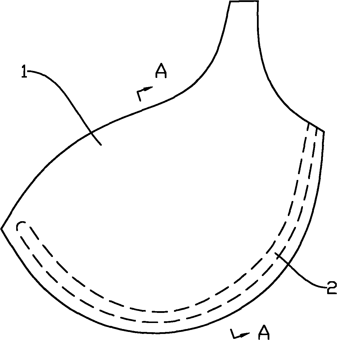 Bra cup with supporting function