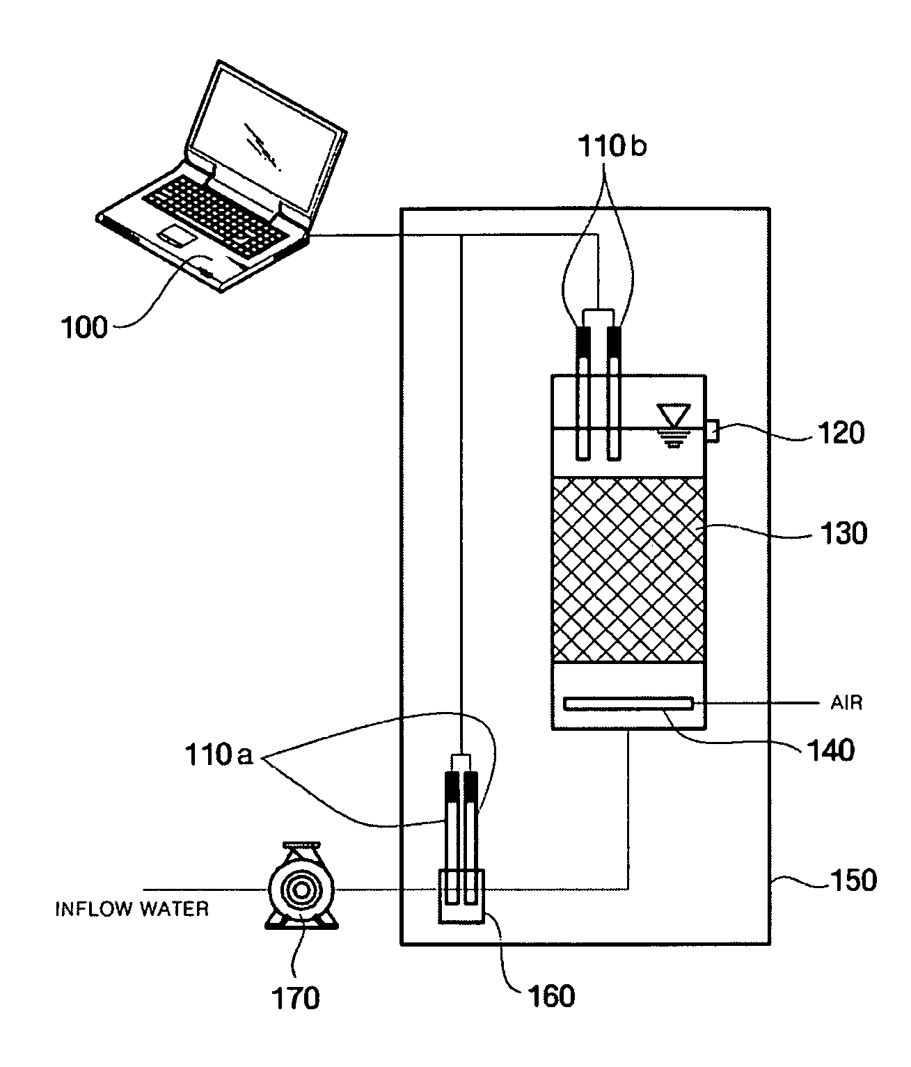 Water toxicity detecting apparatus and method using sulfur particles