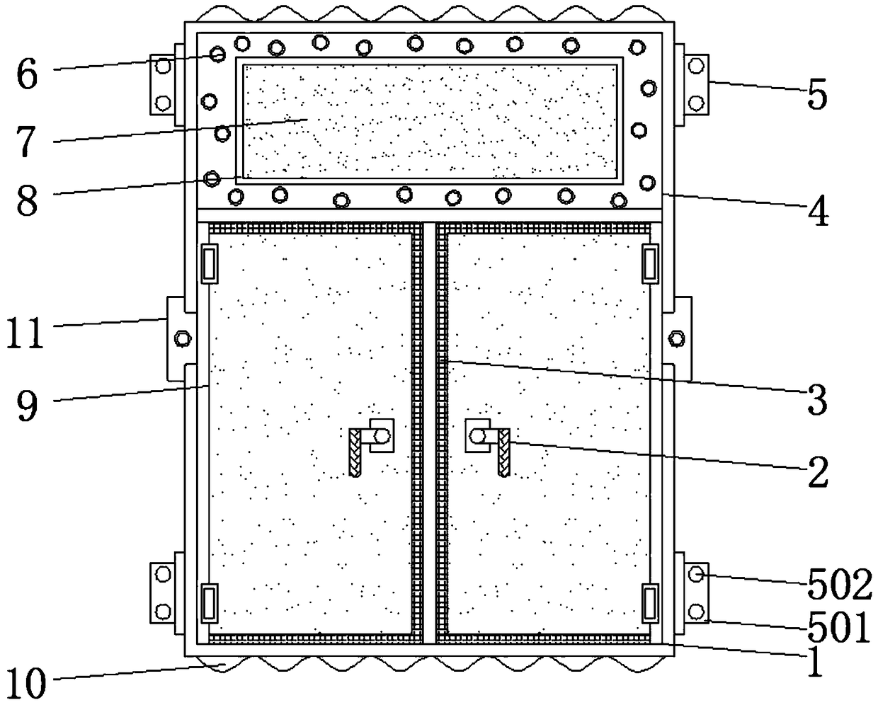 Aluminum alloy door and window with sound reflection and sound insulation functions and installation method