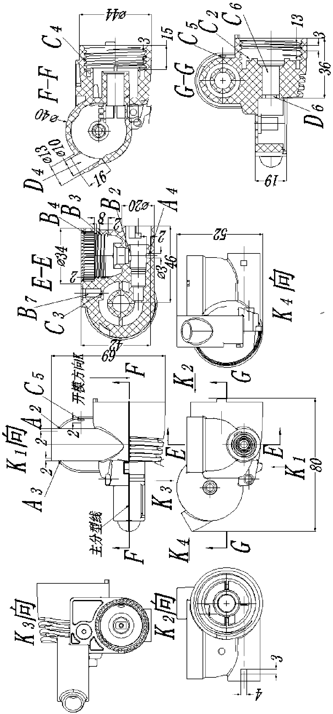 Medical waste treatment device and manufacturing method thereof